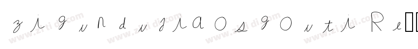zihundujiaoshouti Re字体转换